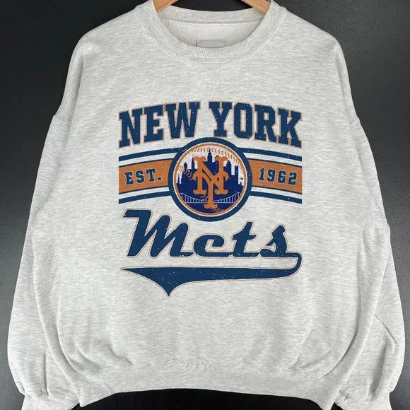 トップス USED BASEBALL 1962 SWEAT Shirts | New York Mets New York Baseball New York 1962 Retro